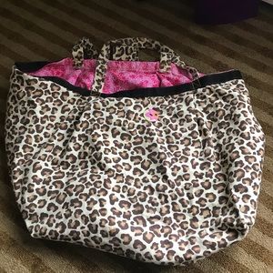 Cheetah print beach bag